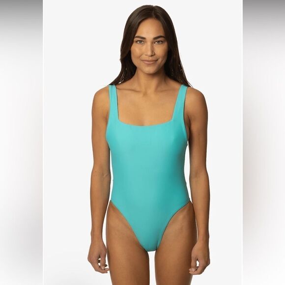 Jolyn Nova Scotia One piece Swimsuit Size XL  Mint Green Deep Back NWT - Picture 1 of 16